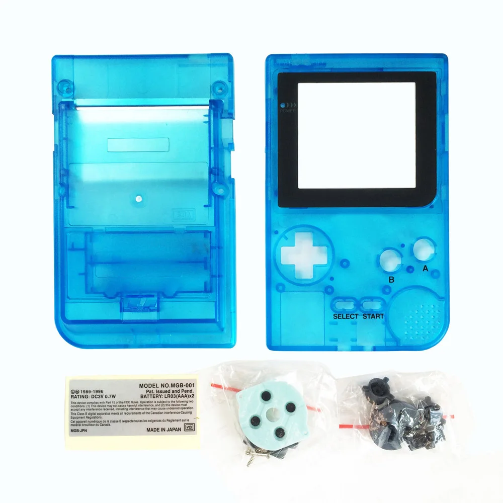 Темно-синий Остент полный корпус Оболочка Чехол Замена для nintendo GBP игра мальчик карманная консоль - Цвет: Темно-синий