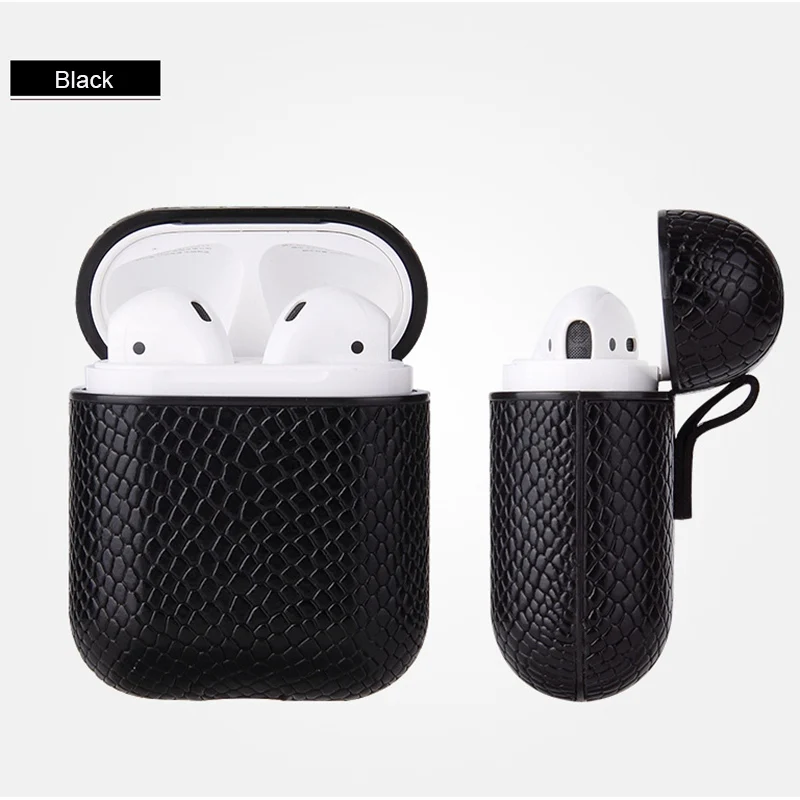 Чехол для беспроводных наушников Bluetooth кожаный чехол Apple Airpods сумка хранения i12 TWS