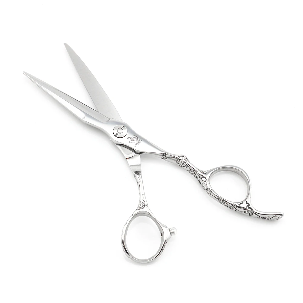 6 INCH Baber Cuttings Shears Wide Blade Engraved Flower Handle F310 F311 JAPAN 440C Lyrebird TOP CLASS Simple Pack 1Pcs/Lot NEW | Красота и