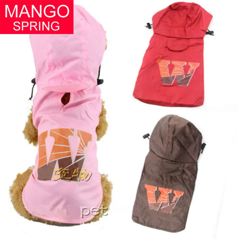 Куртки для домашних животных Костюмы собака дождевик Одежда Щенок Glisten бар