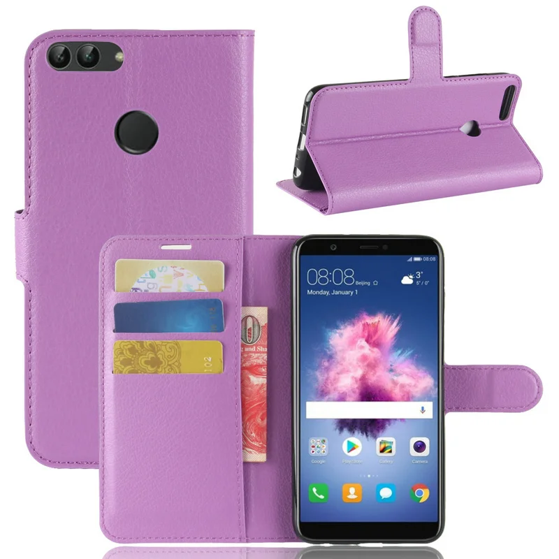 Кожаный чехол с откидной крышкой для Huawei P smart FIG LA1 LX1 LX2 LX3 nova lite 2 L21 Enjoy 7S Бумажник