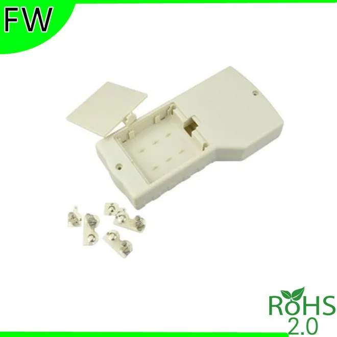 Пластиковый Карманный корпус для электроники 4 держателя батарейки AA 155*80*25