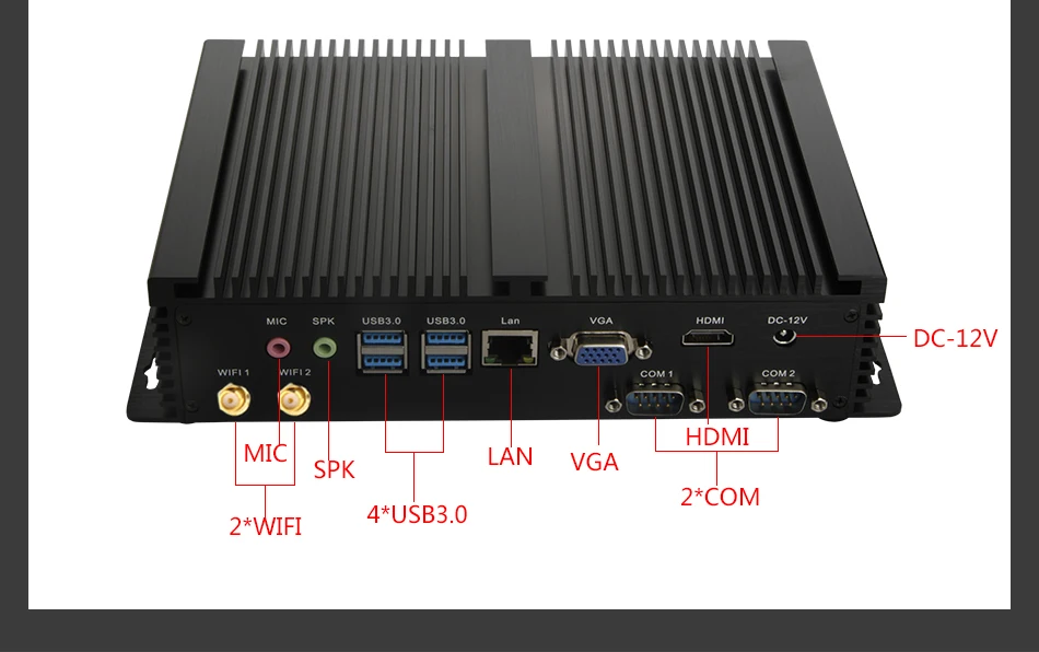 MSECORE 4TH Gen C1007U I3 i5 i7 безвентиляторный мини ПК Windows 10 промышленный компьютер linux неттоп barebone 2COM 8* USB HTPC 300M WiFi