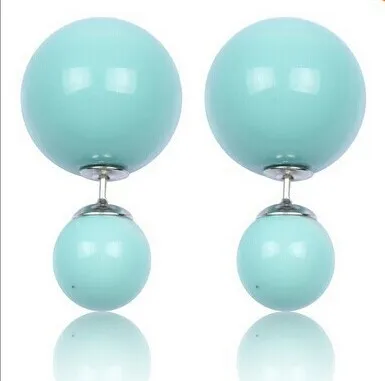 Конфеты пирсинг себе свадебное Серьги-гвоздики Brincos Perle Pendientes Boucles двойной Серьги с жемчугом Pendiente для женщин