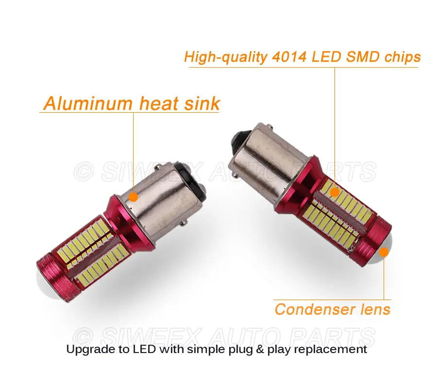 1 шт. 1156 BA15S P21W 1157 BAY15D P21/5 Вт 4014 Автомобильный светодиодный 78 SMD Обратный лампы сигнала поворота стоп-сигналы Резервное копирование лампы белого цвета, работающего на постоянном токе 12 В