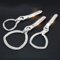 promotion limited ferramentas 55 7575 9595 115mm stainless steel oil filter wrench removel tools strap spanner hand tool