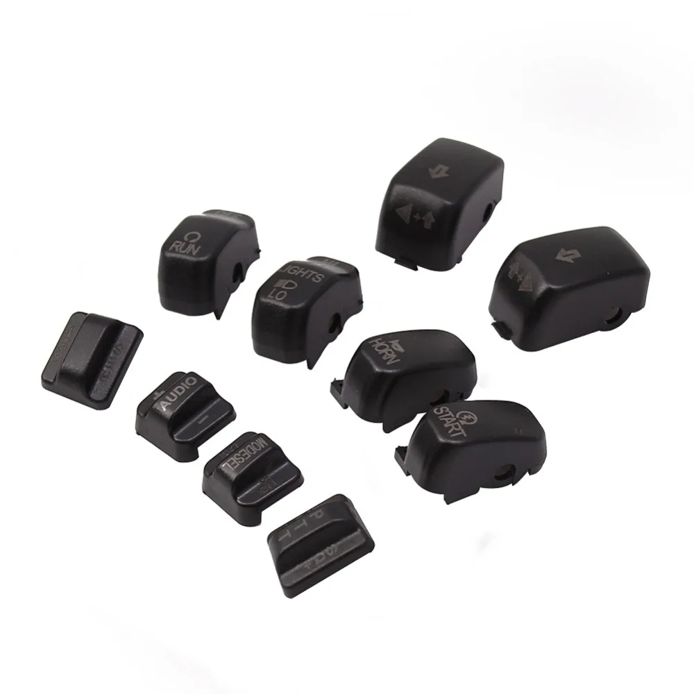 10 шт. черные хромированные кнопки из АБС пластика с ручным управлением для Harley 1996