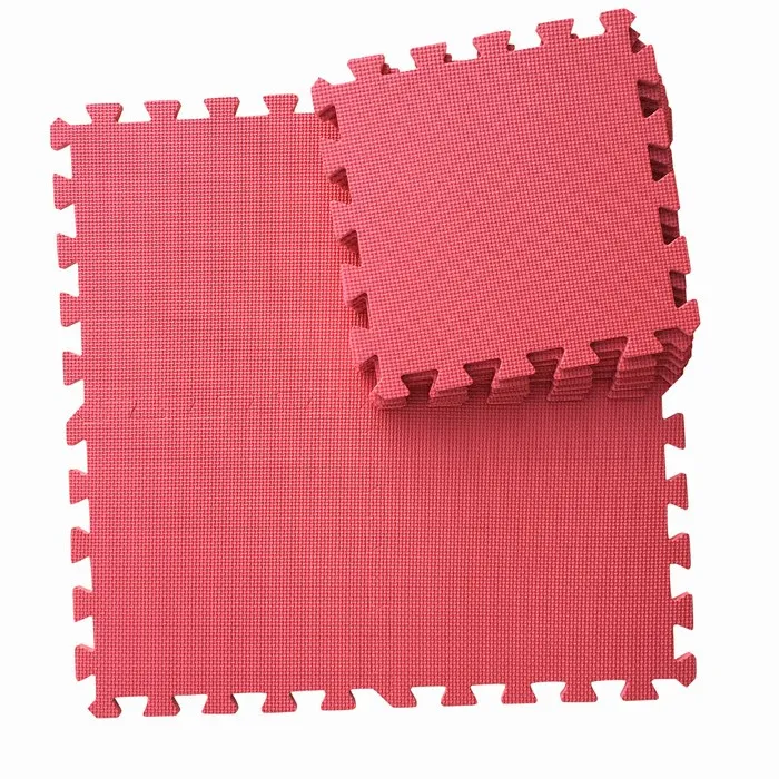 Red Marjinaa 6 шт./компл. детская пена EVA головоломки игровой коврик/детские игрушки, ковер для детей блокируя упражнение напольный Плитки - Цвет: Red