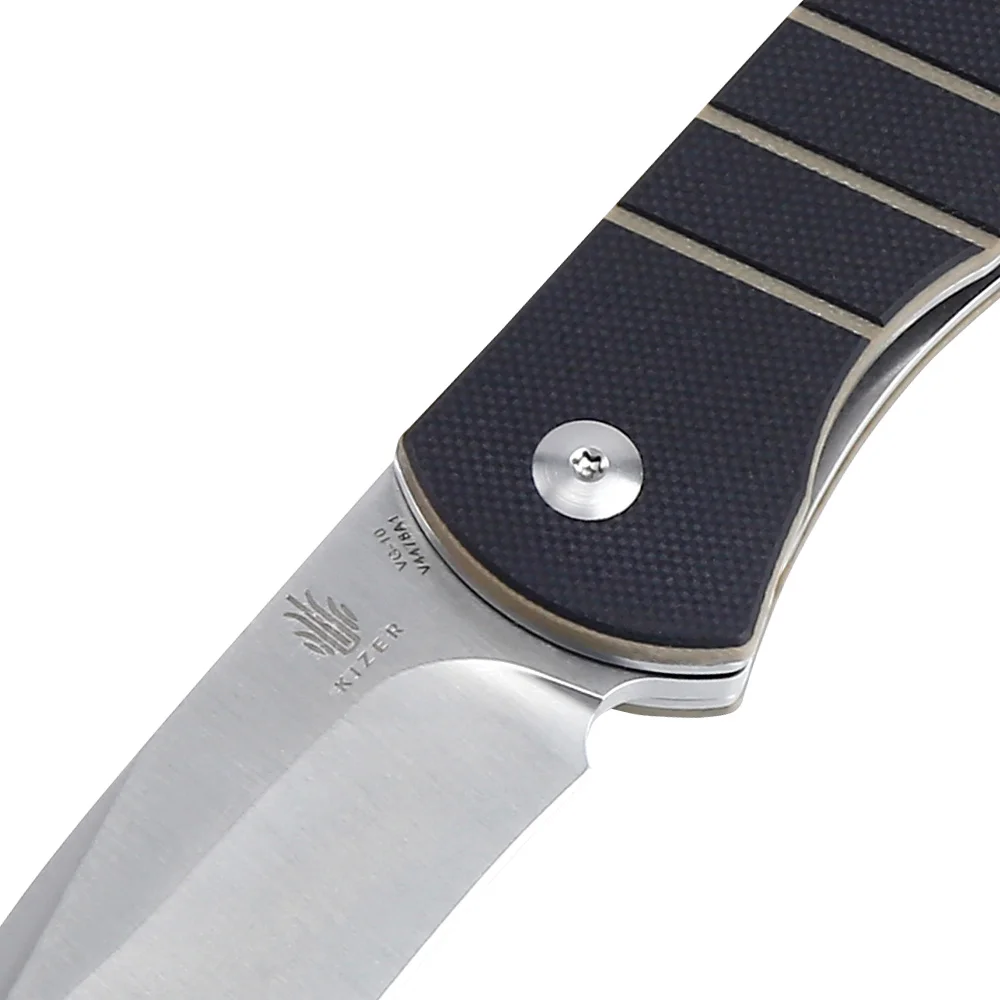 Походный нож Kizer, нож для выживания V4478 VG10, лезвие G10, нож с ручкой, складное лезвие, нож для улицы, ручные инструменты