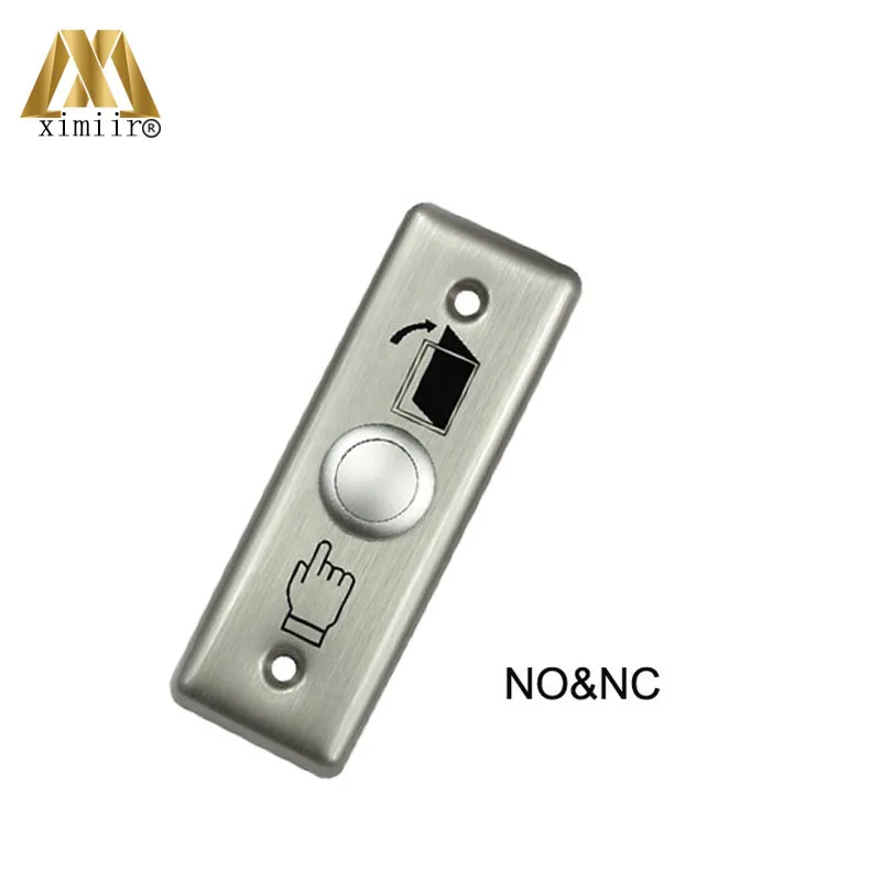 

10pcs a lot good quality push switch for door access control exit switch NO/NC button switch stainless steel exit button E12N
