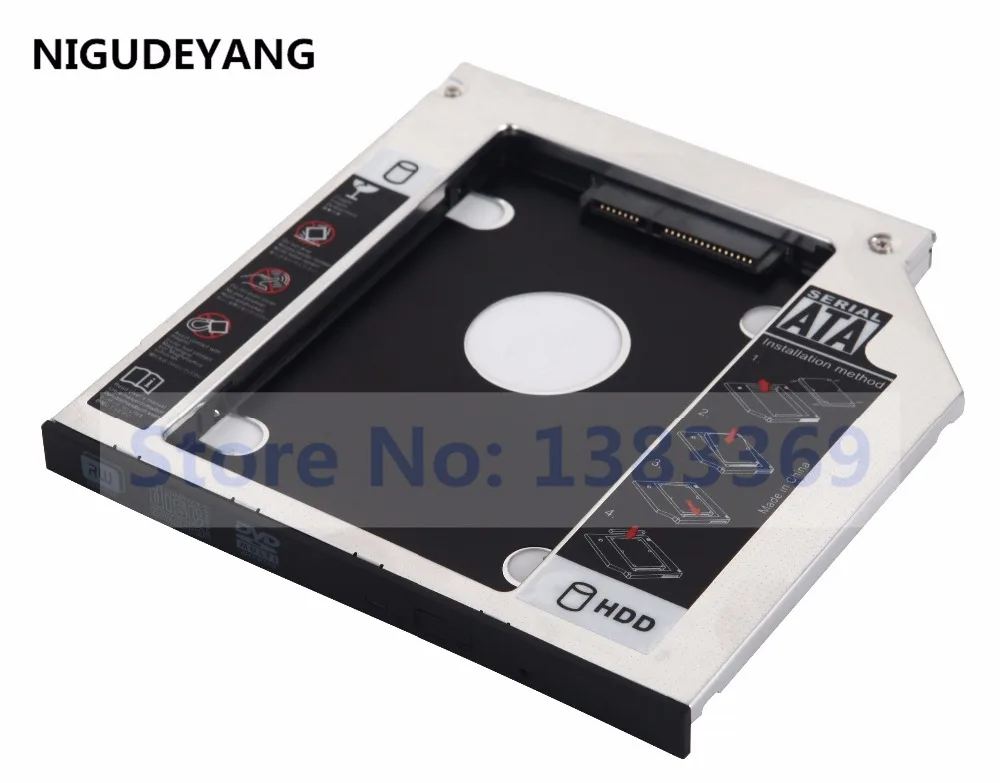NIGUDEYANG 2nd HDD SSD оптический Caddy адаптер для HP pavilion 15 p189sa P247NF n032sr 17 f251sa|caddy adapter|2nd hddssd caddy