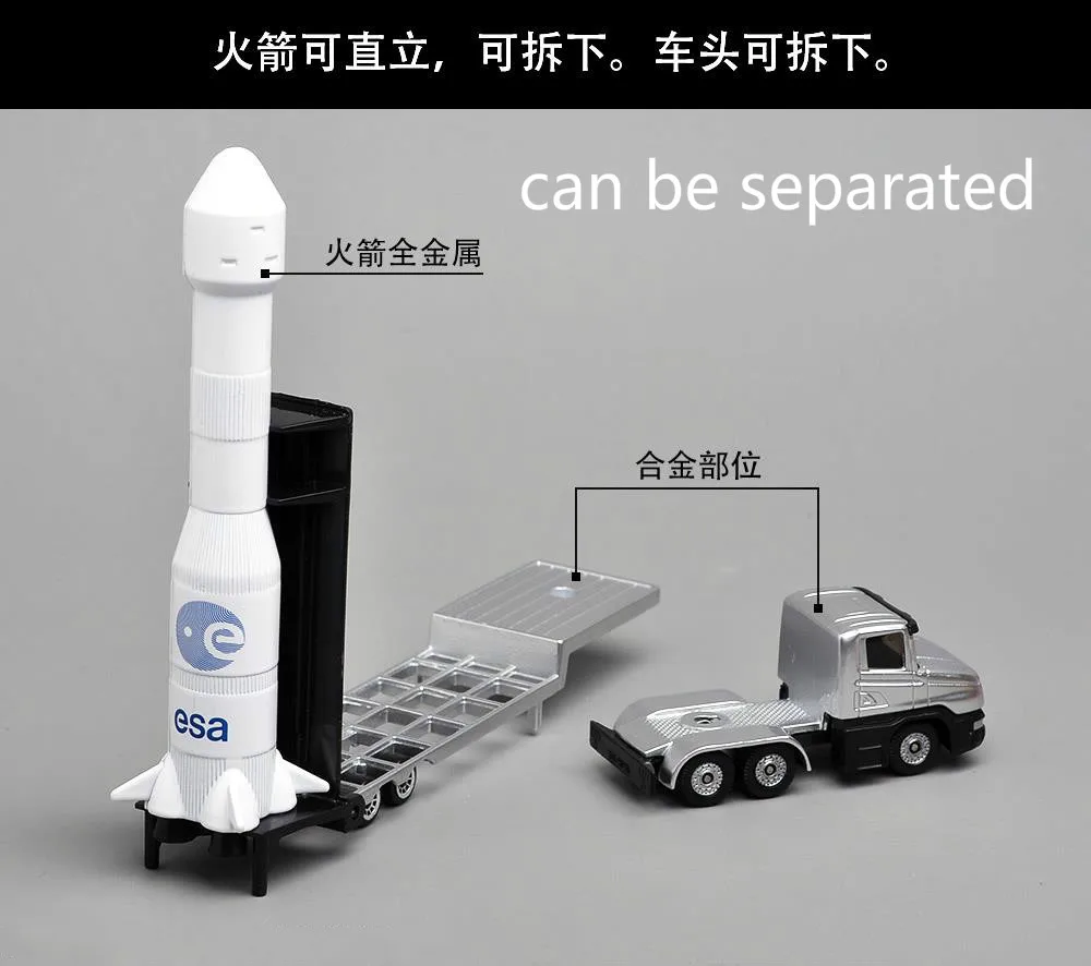 Литой Сплав модель ракеты игрушечный автомобиль ракета Транспортная Машина
