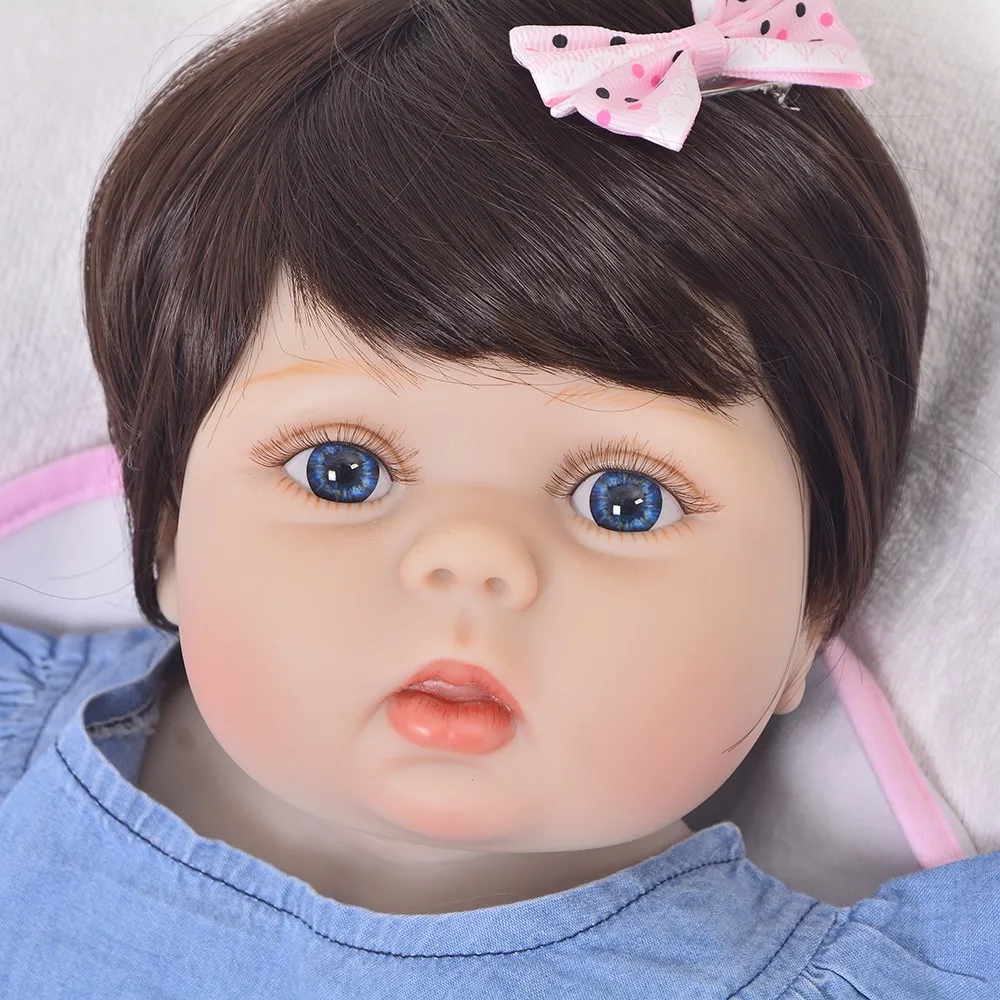 Милые реалистичные силиконовые куклы Reborn Baby Menina Alive 23 ''для новорожденных