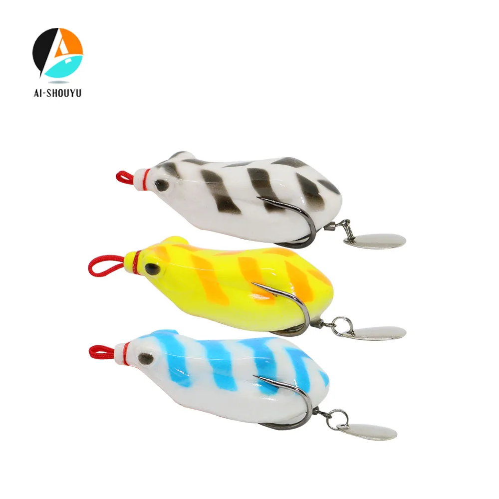 1 шт. Мягкая приманка лягушка с шумопоглощающей пленкой и веревкой мягкая