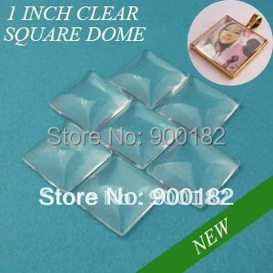 25 мм квадратные стеклянные кабошоны пышные Квадратные прозрачные кабошоны|clear