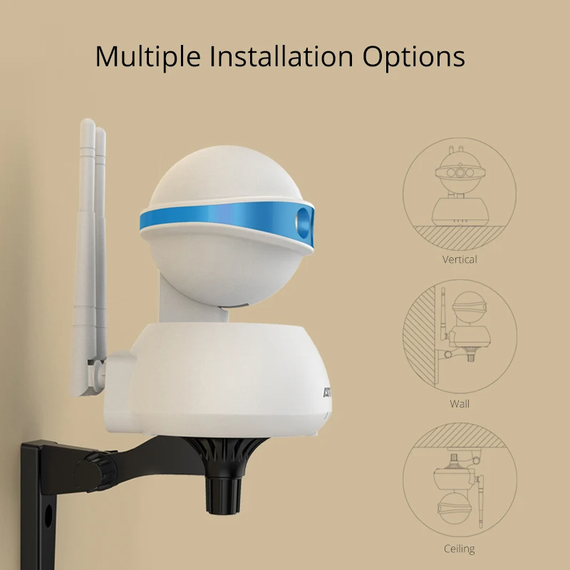 ATFMI 720 P ip камера wifi CCTV домашняя безопасности ночного видения Запись семейная