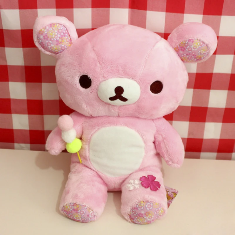 Милый большой розовый медведь сакуры плюшевые игрушки куклы Rilakkuma Ленивец медведи мягкие животные куклы Детские подушки для девочек Подарки на день рождения