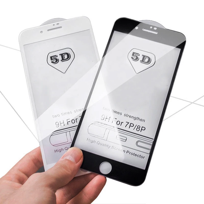 GVU 5D полное покрытие экрана протектор для iPhone 6 6s 7 закаленное стекло для iPhone 8 7 6 6s X стеклянная пленка
