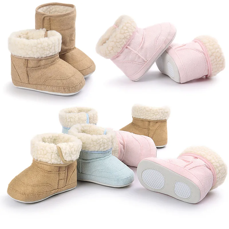 

Cute butterfly-knot Korean version three color baby boots fashion winter boots baby soft bottom boots