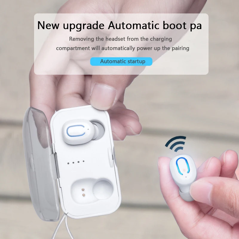 Наушники-вкладыши TWS Bluetooth наушники True Беспроводной с Зарядное устройство