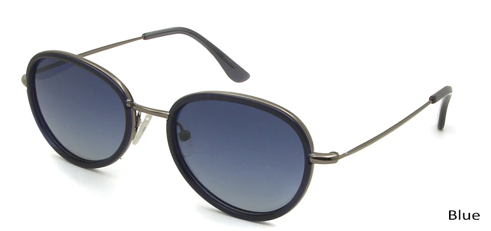 TR90 Plastic Titanium Small Round Glasses Women Sunglasses Polarized Uv400 Sun Glasses Female Vintage Shades Oculos De Sol - Цвет линз: Blue
