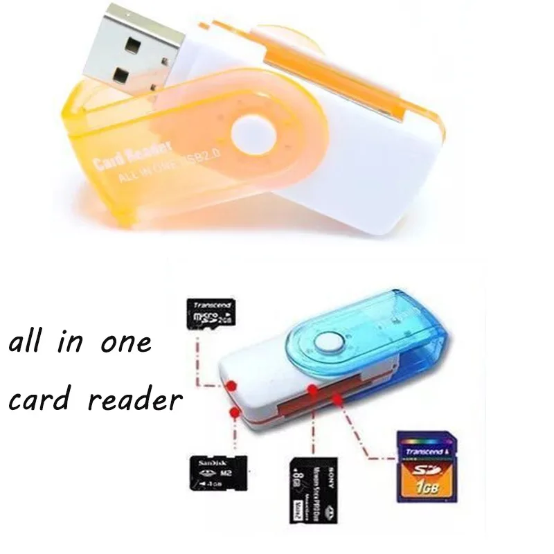 ULIFART новый поворотный все в одном устройство для чтения карт памяти USB 2 0 T Flash