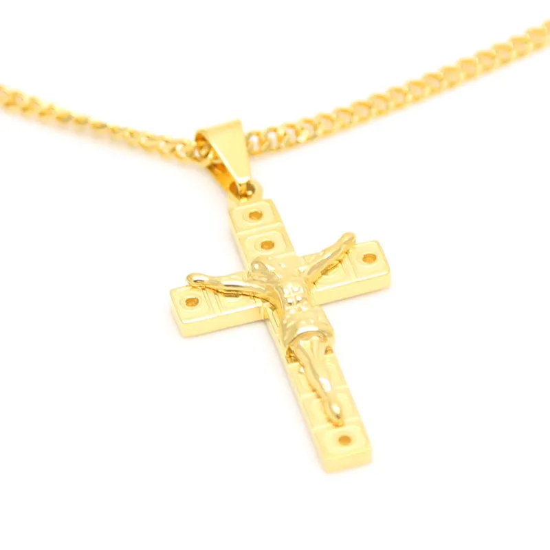 Христианские религиозные украшения Мужская подвеска из нержавеющей стали в виде