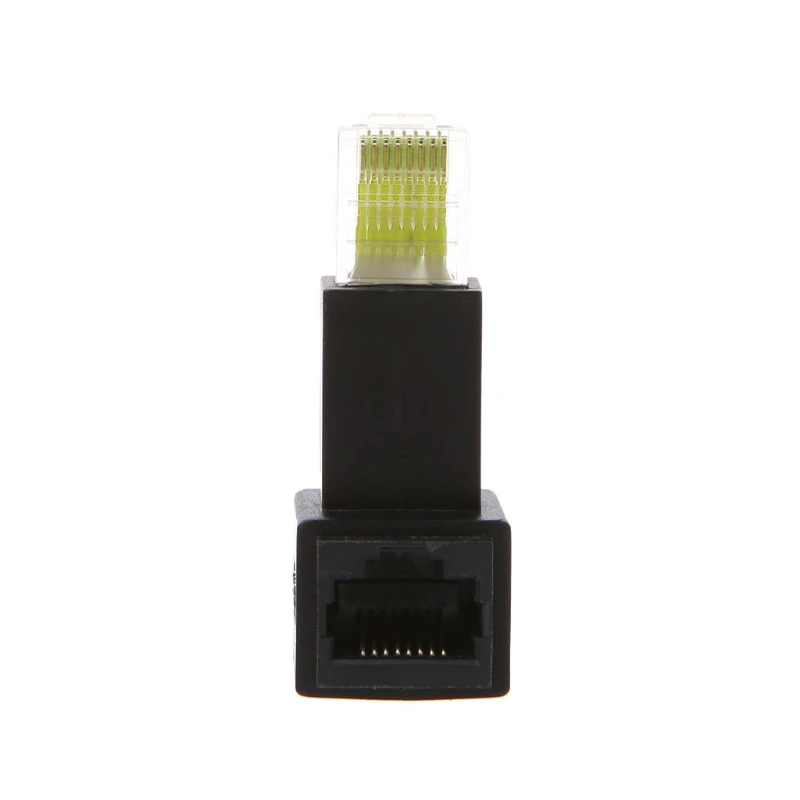 2021 Новый многоугольный RJ45 Cat 5e штекер гнездо Lan Ethernet Сетевой удлинитель адаптер