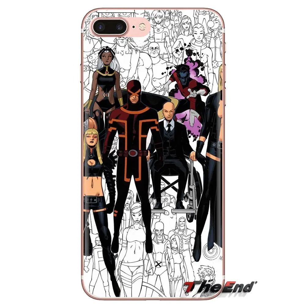 Мужские Силиконовые чехлы Marvel X для Samsung Galaxy S3 S4 S5 Mini S6 S7 Edge S8 S9 S10 Plus Note 3 4 5 8 9 |