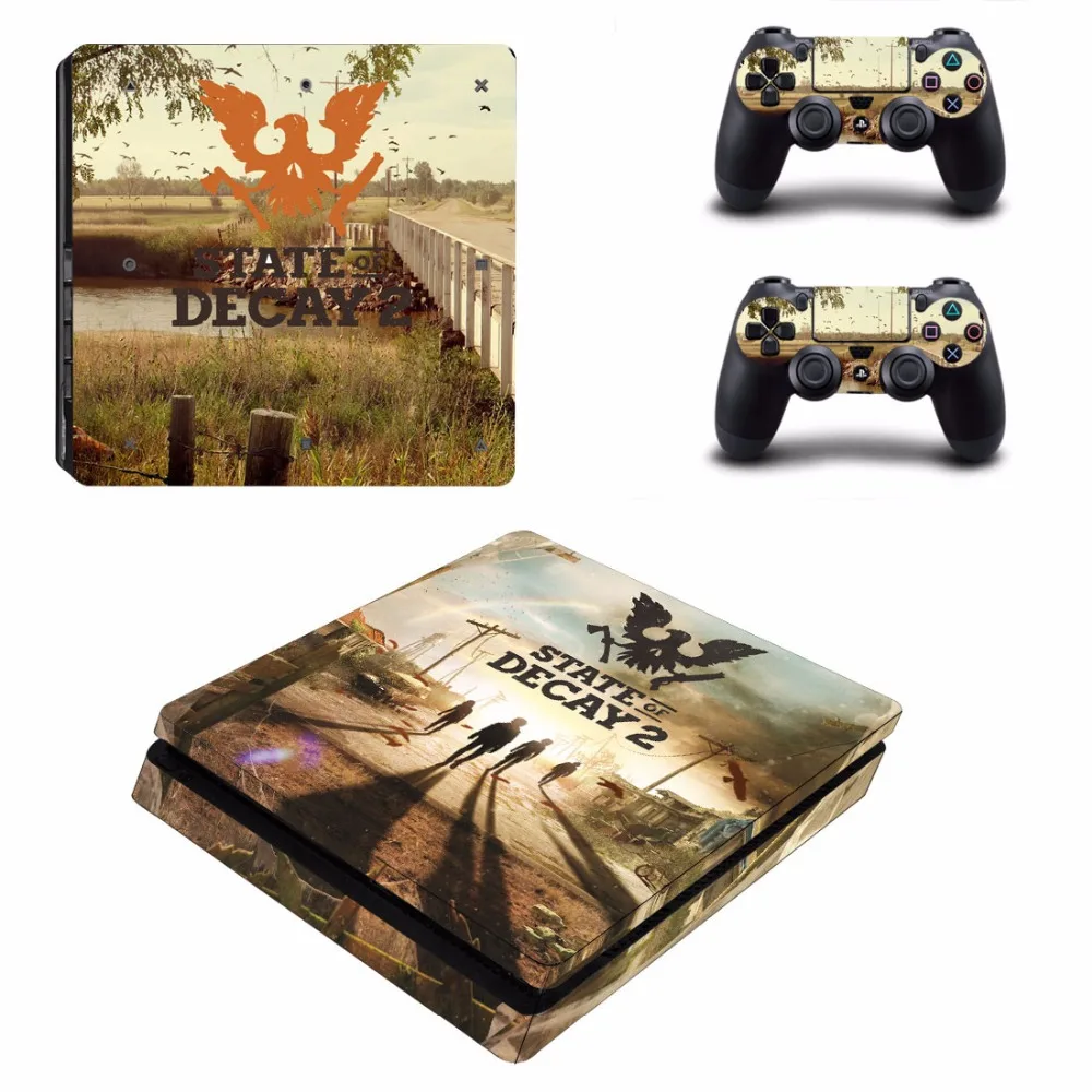 Состояние игры разложения 2 PS4 тонкая кожа Стикеры для Sony Игровые приставки 4