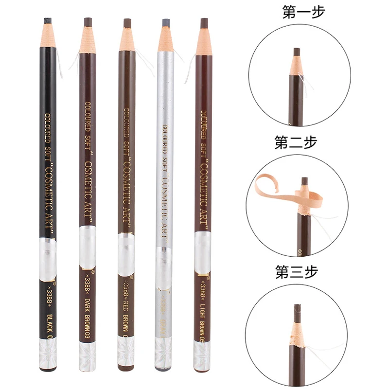 1 шт. verschillenda Kleuren wenkbraun wpotlood weterдиte Eye Nrow Pen Donker/Licht Koffie Zwart Grey Sombrancelha усиливающий