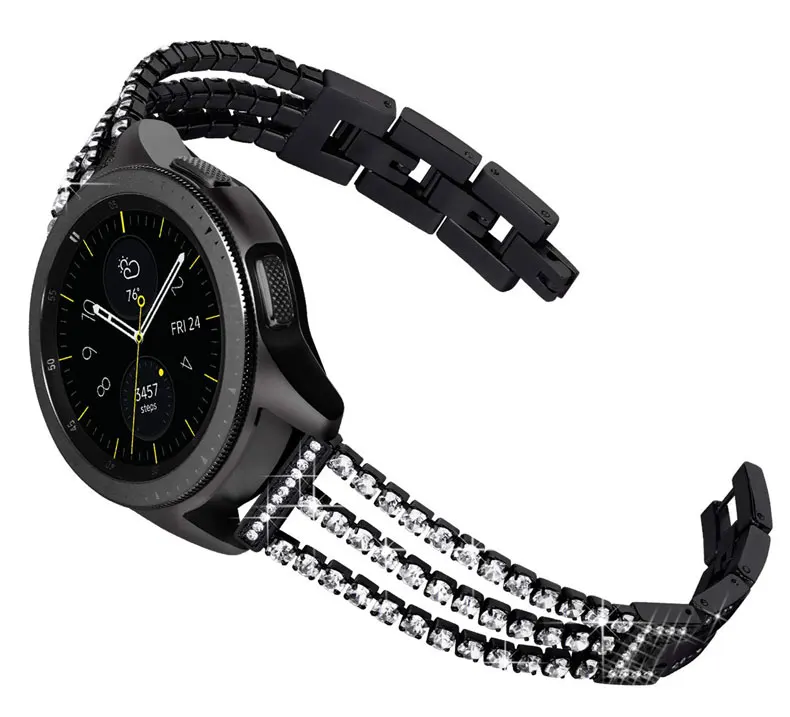 Huawei watch gt band для samsung Galaxy watch 46mm активный Шестерни S3 Frontier 42 мм S2 классический amazfit ремешок Bip 20/22 мм металлический ремень