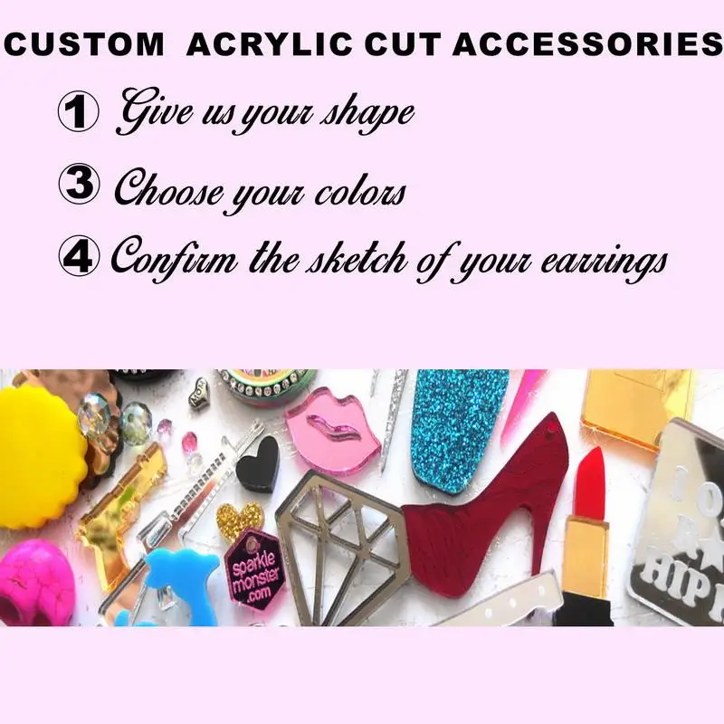 

Акриловые аксессуары «сделай сам» для ожерелья, серьги, броши