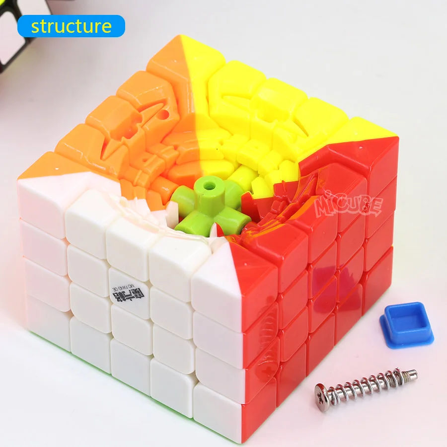 Qiyi Mofangge Wushuang 5x5x5, магические кубики, скоростная головоломка, 5x5, кубики для соревнований, игрушки WCA Championsh, квадратный пластик, черный, без стружки