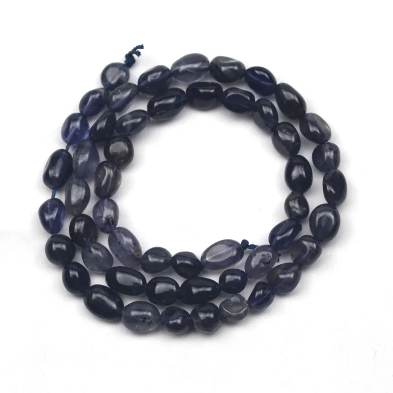 Бусины Из Натурального иолита 6 х8 мм бусины из натурального драгоценного камня