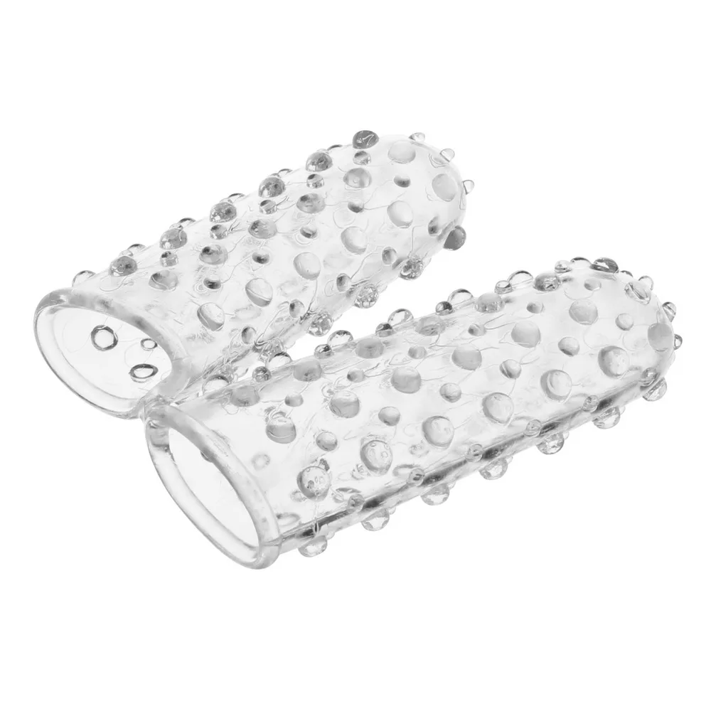 IKOKY Double Finger Sleeve Silicone Vaginal Massager G-spot Stimulate Adult Sex Toys for Women Female Masturbator Erotic Product | Красота и