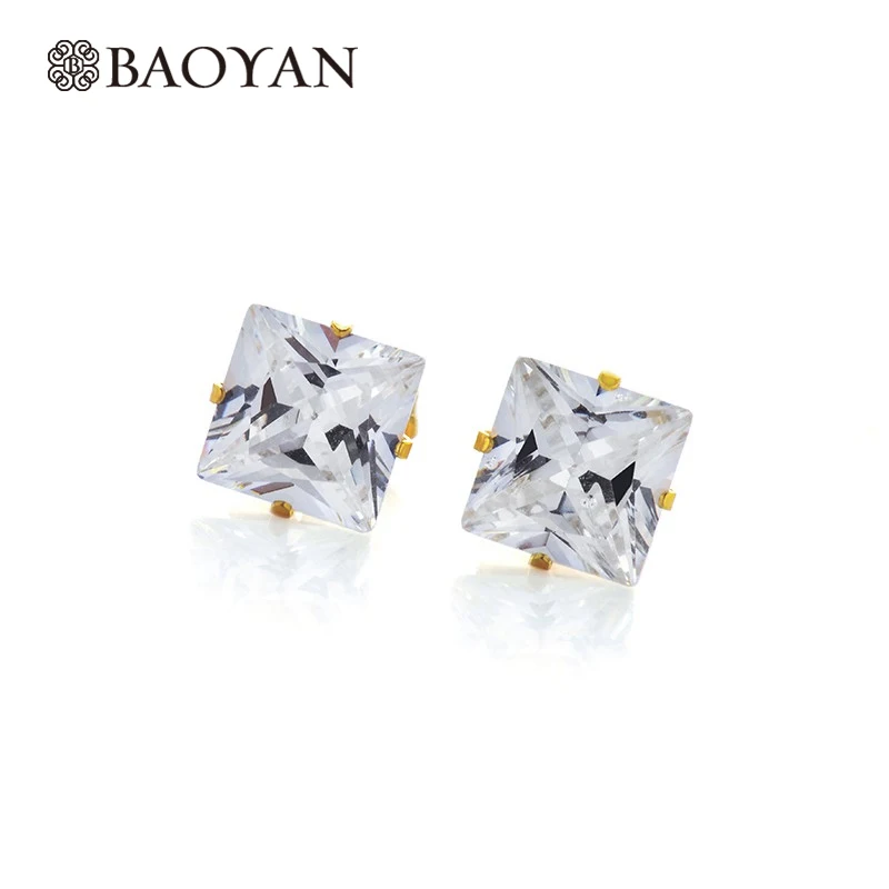 Оптовая продажа квадратной формы с цирконом украшением в виде кристаллов для