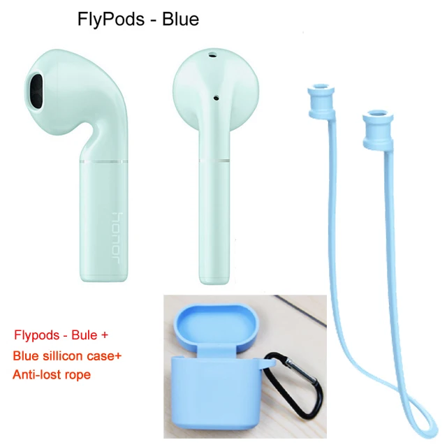 FlyPods Blue n B-L Новинка HUAWEI honor FlyPods Pro FlyPods Lite Bluetooth Беспроводные наушники с микрофоном Музыка сенсорная Водонепроницаемая динамическая гарнитура - Цвет: FlyPods Blue n B-L