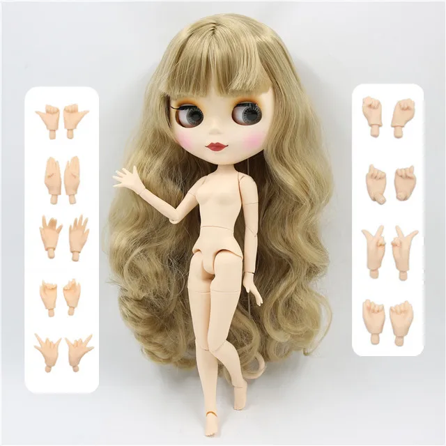 joint doll Ледяная фабрика blyth кукла игрушка BJD кукла без одежды Нормальный/шарнир тела 30 см руки AB в подарок DIY на заказ - Цвет: joint doll