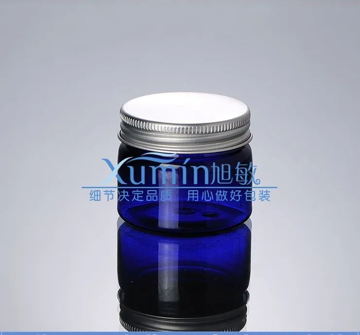 50 мл синяя банка для домашних животных контейнер таблеток пластиковая коробка