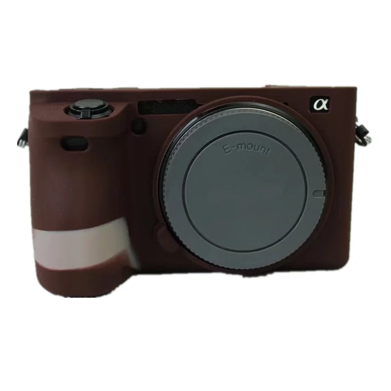 Мягкий силиконовый резиновый чехол для корпуса камеры Sony A6500 защитный черный