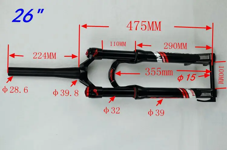 Велосипедная вилка PASAK 27 5 &quot26&quot 5er 15QR QR15 * 100 мм велосипедная подвеска MTB воздушная