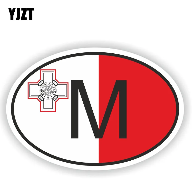 YJZT 14 9 см * аксессуары M MALTA код страны наклейка на шлем для автомобиля Наклейка 6