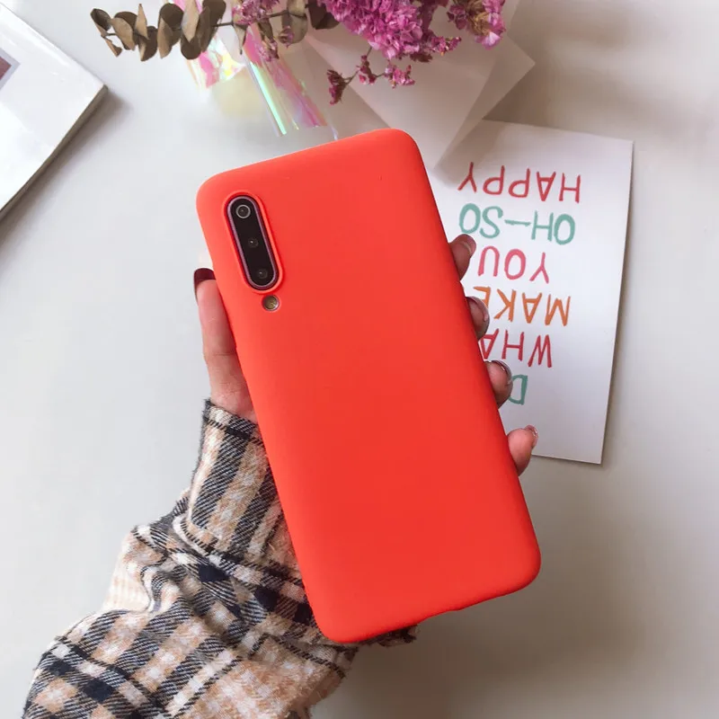 Матовый однотонный фиолетовый чехол для телефона Xiaomi Redmi Note Mi 4A 4X5 5A 6 6A 7 8 8SE 9 9SE Lite Pro из мягкого ТПУ