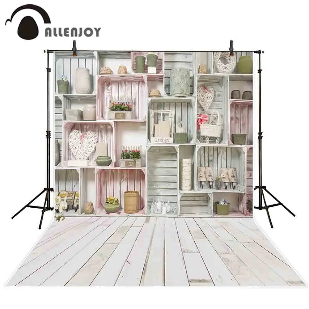 

Фоны Allenjoy для фотостудии, деревянный шкаф в горшке, комнатная фотография, декор для фотосессий