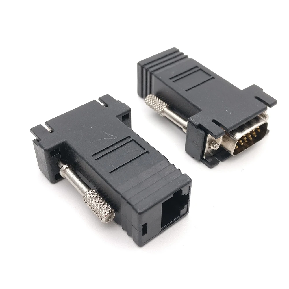 10 шт. VGA revolution RJ45 штепсельная вилка стандарта переключение luo переходник для