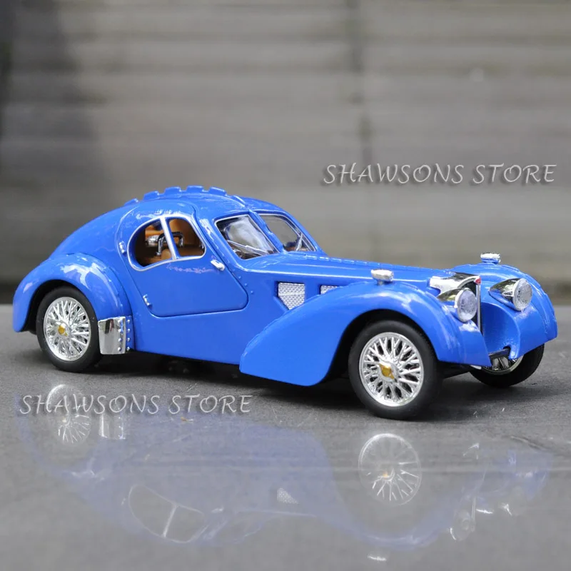 1:28 литая металлическая Классическая винтажная модель автомобиля Bugatti Тип 57