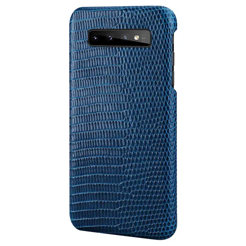 Чехол из натуральной кожи для samsung Galaxy S10 Plus, чехол с рисунком ящерицы, защитный чехол для samsung S10, кожаный чехол, корпус