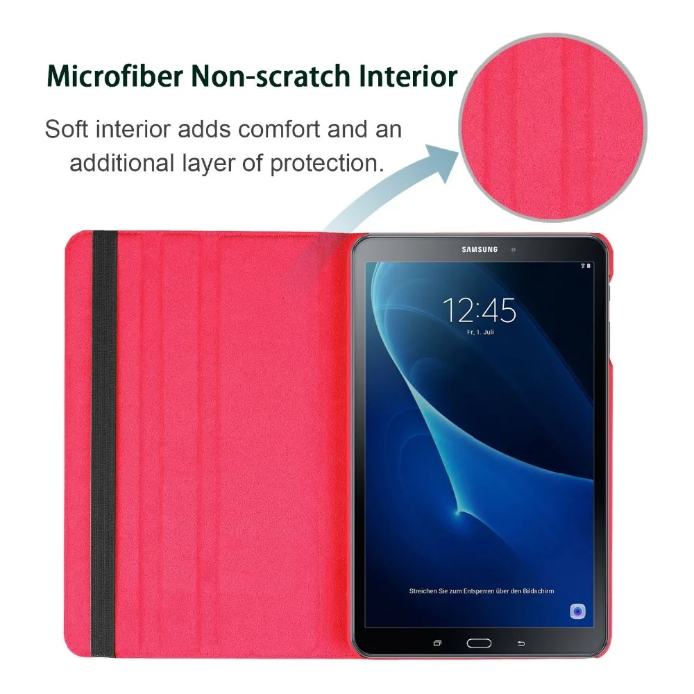 360 Вращение PU кожаный чехол для Samsung Galaxy Tab A A6 10 1 2016 SM T580 T580N T585 T585C планшеты Smart Cover