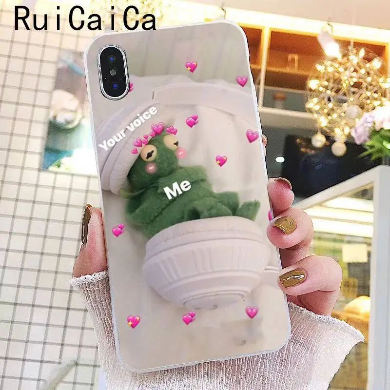 A11 Ruicaica Kermit зеленая лягушка Забавный Милый гей мягкий чехол для телефона из ТПУ чехол для iPhone X XS MAX 6 6s 7 7plus 8 8Plus 5 5S SE XR 10 - Цвет: A11